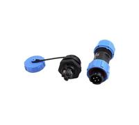 Conectores de cable LP/SP17 sin soldadura, IP68, impermeables, macho y hembra, de 2/3/4 pines, tipo tornillo, conector de aviación, con tuerca trasera.(LP17-4L)