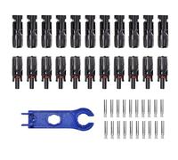 Conectores de cable solar: acoplador eléctrico resistente a la intemperie, interfaz fotovoltaica de alta resistencia, accesorio de engarzado de precisión que fomenta una transferencia de corriente con