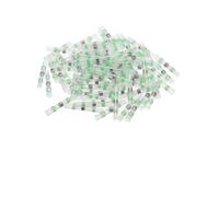 Conectores de cable termorretráctiles, Kit de conectores soldadura a tope termorretráctiles impermeables marinos multicolores 10/30/50/100 PCS(Green,50PCS)
