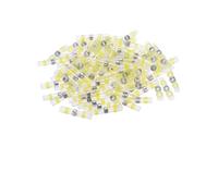 Conectores de cable termorretráctiles, Kit de conectores soldadura a tope termorretráctiles impermeables marinos multicolores 10/30/50/100 PCS(Yellow,10PCS)