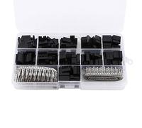 Conectores de Cables de Puente, Conectores de Alambre Kit de Alambre de Puente 620pcs Encabezado de Encabezado Kit de Carcasa de Alquiler con Pasadores de Engarzado Femenino Terminal para