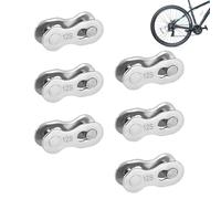 Conectores de cadena de bicicleta - Hebilla para cadena de bicicleta de liberación rápida, conector de acoplamiento Missing Link, juego de 6 puntos de acero | Accesorio para reparación de bicicletas