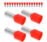 Conectores de Casquillo Aislados, Terminales de Crimpado | Metal y Plástico, Uso Industrial y Reparación Electrónica, Reduce Cortocircuitos, Rojo