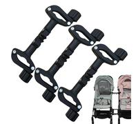 Conectores de cochecito para niños pequeños, conectores Twin Pram, Adaptador de doble conducción para conexión, Adaptador de pushair de enlace a cuadros portátil para caminar para el hogar, voy