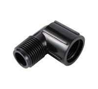Conectores de codo de 90 grados con rosca hembra de 1/2" x macho de 1/2", juntas hembra de PVC for riego de jardín doméstico