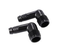 Conectores de codo de tubería DN16 for riego agrícola y de jardín, conexión de rosca macho de 1/2 pulgada, conectores de tubería de agua, 5 piezas