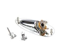 Conectores de entrada para guitarras Placa base salida estilo barco cargado 1/4 pulgadas con tornillos para guitarra eléctrica mono piezas de repuesto