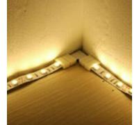 Conectores de esquina RGB de tira de luz 5050, adaptadores en forma de L, juntas de 90 grados para una fácil conexión de tiras LED alrededor de esquinas de pared y techo