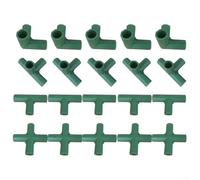 Conectores de jardinería para marco de invernadero, durabilidad, sistemas de soporte de plantas al aire libre e infraestructura de jardín construidos con tubos de 11 mm (D)