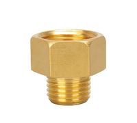 Conectores de latón for tubería, rosca macho a hembra, de 1/8", 1/4", 3/8" y 1/2". Adaptador de acoplamiento de latón. Accesorio roscado.(M1 To F3)