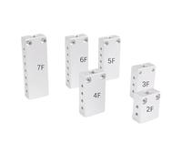 Conectores de línea de aire, Distribuidor de derivación multilínea con bloque de aire neumático de lubricación centralizada, 1 entrada, 4/6/8/10/12 salidas (paquete de 7)(7f)