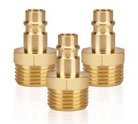 Conectores de línea de aire Euro Airline para compresor de manguera de 1/4", 1/2", 3/8" BSP, DN6, DN9, DN13, acoplador de aire y kit de acoplamientos macho, dorado