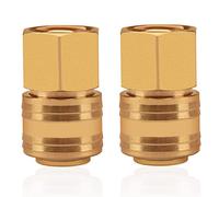 Conectores de línea de aire Euro Airline para compresor de manguera de 1/4", 1/2", 3/8" BSP, DN6, DN9, DN13, acoplador de aire y kit de acoplamientos macho, dorado…