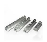 Conectores de línea de aire, Sistema de lubricación centralizada, colector de conexión rápida hembra BSP de 1/4" tipo T, múltiples puertos(7 Way 9 Port)