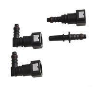 Conectores de línea de combustible, 4 conectores rápidos de plástico para líneas de combustible de nailon con identificación de 6 mm, instalación sin herramientas para sistemas de combustible