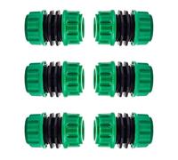 Conectores de Manguera,6 PCS Jardín Manguera Reparador Reparación de Manguera Manguera Doble Macho Conector Rapido para Conectar o Reparar la Manguera Fácil y Rápidamente Sin Herramientas