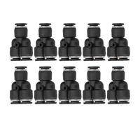 Conectores de manguera de aire de 10 pcs y bien sellados 3 maneras de división de tubo de diámetro interior grabado adecuado para equipos automatizados (Außendurchmesser 16 mm)
