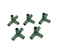 Conectores de marco de invernadero, juego de 20 piezas de accesorios de tubo redondos que soportan tres vías y cuatro vías para tubos de 16 mm