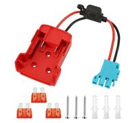 Conectores de Mazo de Cables, Adaptador de Batería de Herramientas para Ruedas Eléctricas con Fusibles, Tornillo, Tapón de Goma Reemplazo del Kit de Mazo de Cables Compatible con Peg-Perego