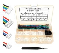 Conectores de paso de 1,25 mm y cables de silicona preengarzados compatibles con Molex PicoBlade para cable Pixhawk 2.4.8 de 15 cm