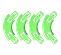 Conectores de pista compatibles con Hot Wheels, giro de 90 grados, 4 paquetes (verde)