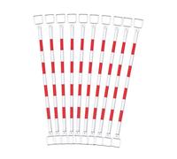 Conectores De Plástico para Barras De Conos De Tráfico - 10 Unidades. Ligeros para Aparcamientos, Muelles De Carga, Obras Y Control De Multitudes.