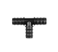 Conectores de púas tubería PE, 2~30 Uds., conector extremo reparación codo en T, juntas riego por goteo agua for jardín, 16mm, 20mm y 25mm(Tee,16MM_2 PIECES)