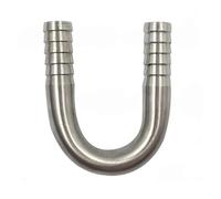 Conectores de púas Tubo de manguera acero inoxidable 304 con curva en forma U, conector 6-25 mm diámetro exteri0r for agua y aceite (1 unidad)(20mm)