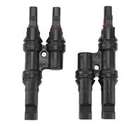 Conectores de Rama Solar Conector T de 3 vías Tipo 1 a 2 para conexión paralela Entre Paneles solares IP67 a Prueba de Agua