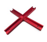 Conectores de ranura de pieza de intersecciones cruzadas de pista en T, conectores cruzados de aluminio, ranura de fijación de plantillas de inglete, 4 Uds