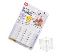 Conectores De Rejilla De Jaula,Fácil Instalación Y Ajuste | Conectores De Almacenamiento De Cubos De Alambre,para Caja De Juguetes Caja De Animales Organización De Armario Salón Casa Dormitorio