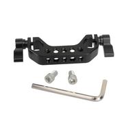 Conectores de riel de abrazadera de tubo de doble agujero de 15 mm fabricados con aleación de aluminio para conectores de equipos de estudio