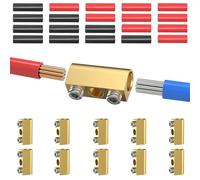 Conectores de terminales de alambre de latón de 80 A para cables de 10 6 AWG, perfectos para aplicaciones automotrices, marinas, solares, industriales, manualidades, conectores de terminales