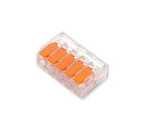 Conectores de terminales enchufe rápido universales, color naranja, multipuerto, conector cable, doscientos cincuenta voltios, treinta y dos amperios(PCT 415,20PCS)