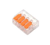 Conectores de terminales enchufe rápido universales, color naranja, multipuerto, conector cable, doscientos cincuenta voltios, treinta y dos amperios(PCT 414,20PCS)