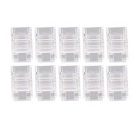 Conectores de tira de luz LED 10 PCS Solderles 2pin 8 mm Cobrilla de mazorca de 8 mm a los conectores de tira para la cocina de la oficina en casa Proyectos de bricolaje Material