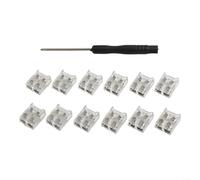 Conectores de tira de luz LED transparente de diseño moderno y elegante compatibles con la mayoría de tiras (10 mm)