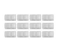 Conectores de tira LED de 2 pines de 8 mm para tiras COB y LED, reutilizable, fijo, instalación sin soldadura, plástico transparente, paquete de 12 unidades