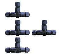 Conectores de triple puerto resistentes a la intemperie, solución de cableado seguro, instalación simple para obras de construcción y sistemas de iluminación, conector eléctrico industrial impermeable