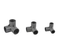 Conectores de tubería de PVC de 1 pieza con diámetro interior de 20/25/32 mm, accesorios de 3, 4 y 5 vías for suministro de agua, conectores iguales.(3 way Inside Diameter 25mm)