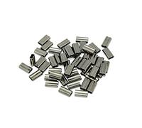 Conectores De Tubo Línea De Pesca, Crimp Sleeves, Manguito Doble Barril Crimpado, 200 Piezas De Manguitos Engarzados De Cobre De 1,2 Mm y 0,8 Mm, Adecuado para Prensar, Hilo De Pescar con Férula