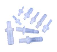 Conectores directos Pagoda PP de 5 a 200 Piezas, Rosca Macho M5, M6 y M8 a 2 a 10 mm, Adaptador for Tanque de Acuario, Junta de Manguera for tubería de Agua de microirrigación.(M5-6.4mm,50 Pieces)
