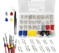 Conectores Eléctricos 21 Tipos | Juego De Terminales Automotrices,Kit De Conectores Eléctricos Impermeables 1/1.5/1.8/2.2/2.8/3.5mm Para Barca Motocicleta Casa Automoción