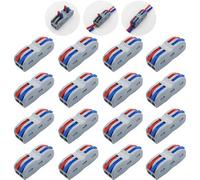 Conectores Electricos, CESFONJER SPL-2 Conector Cable, Conector Rápido Cables, borne cable conector muelle rápido (16 pcs)