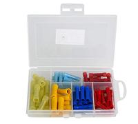 Conectores Eléctricos de Empalme PVC 60 Piezas, Terminales de Crimpado Aislados con Caja de Almacenamiento - Conductividad Eléctrica Óptima, Resistencia y Durabilidad, Uso