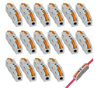 Conectores Electricos Rapidos,Bloque Terminales,Bloques Terminales Electricos,Bornes de Conexión Eléctrica,Bloque Conectores de Cable con Palanca Presión de Resorte,16PCS