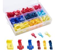 Conectores Eléctricos Rapidos Conector Rama Terminales Eléctricos de Crimpado Kit for Coche Motocicleta la Conexión de Cable 160 Piezas