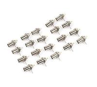 Conectores Hembra BNC de Metal, 20 Piezas, Accesorios Duraderos para Monitor de Montaje en Panel para Equipos Profesionales, 2,7x0,9 Cm