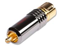 Conectores HICON Conector RCA Presión Clip Bloqueo | HI-CM18-RED