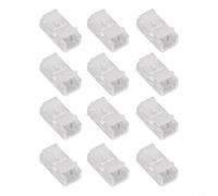 Conectores LED SMD de 2 pines para mazorca y tiras de luces de 8 mm, paquete de 12 clips fijos de plástico con instalación compatible, simple y ancho para Plus